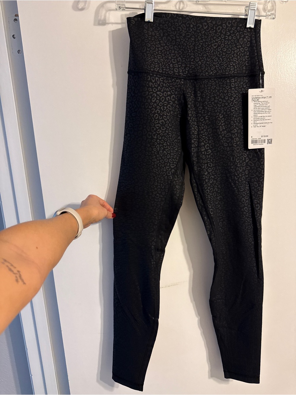 lululemon athletica Align HR Pant 28" in black leopard